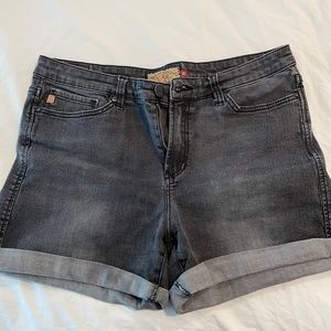Dear John black denim shorts